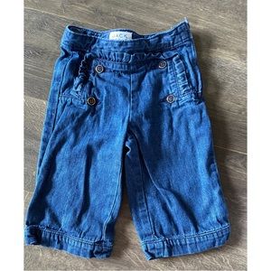 4 for $20 | Jack Denim | Adjustable Waist Wide Leg Jeans | 12-18 month